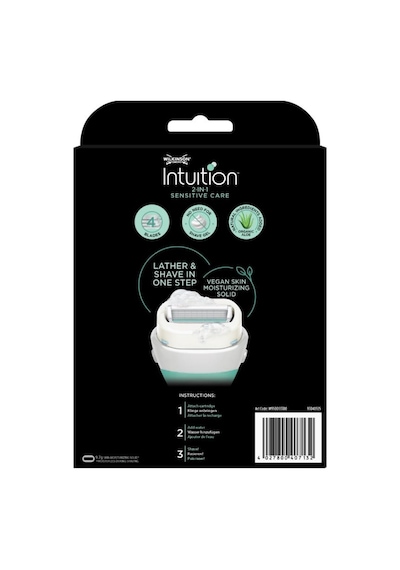 Wilkinson Sword Intuition Sabunlu 4 Bıçaklı Tıraş Bıçağı Sapı + 3 Yedek Başlık
