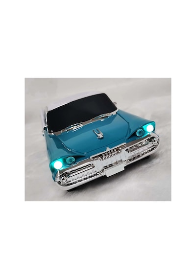 Nostaljik Araba Şeklinde Bluetooth Speaker Şarjlı Led Işıklı Kablosuz Hoparlör Fm Radyo Sd Kart Usb