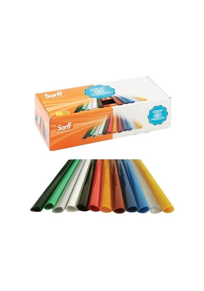Sarff Profil Sırtlık Plastik Orta Oval 45 Yaprak 10 Mm Beyaz 100 Lü Paket