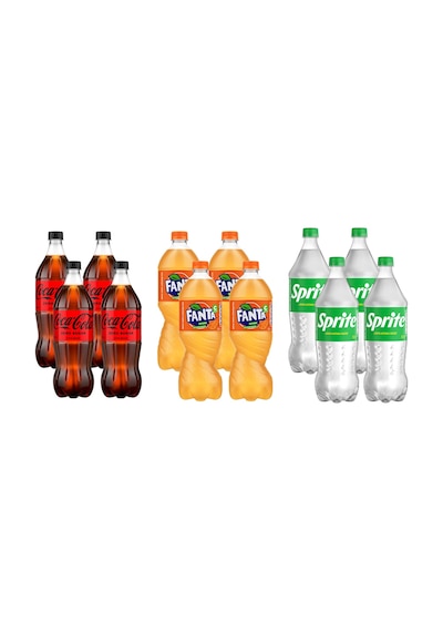 Coca-cola Zero - Fanta - Sprite 1 Lt 12 Li Karma Koli