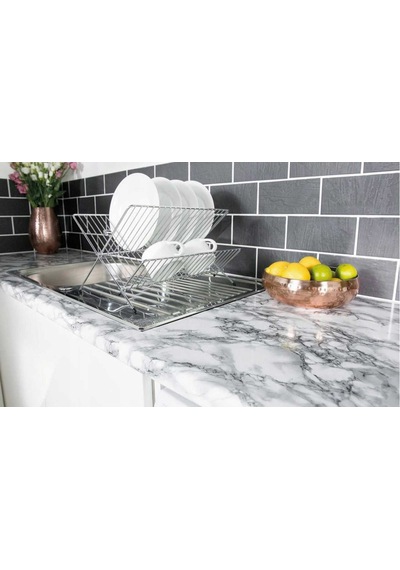 D-c-fix 176-0047 Siyah Hareli Kendinden Yapışkanlı Mermer Desen Folyo 45 Cm X 1 Mt