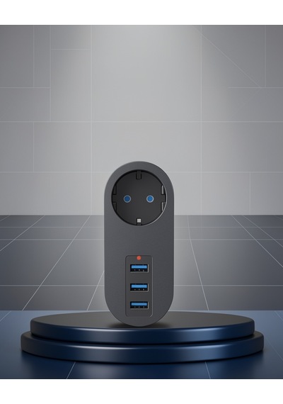 Akım Korumalı Usb Priz 2500w Uczzz3400priz-4 0