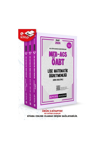 2026 Meb-ags Öabt Lise Matematik Öğretmenliği Konu Anlatımlı E-ki