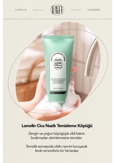 Centella Asiatica İçeren Yatıştırıcı Yenileyici Temizleme Köpüğü Mıld Cleansıng Foam 150 Ml