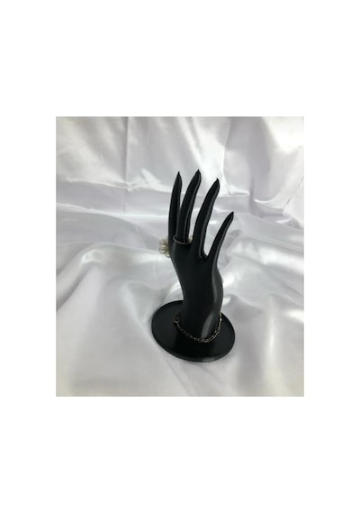 Siyah 18 Cm Dekoratif Beyaz El Takı Mankeni, Yüzük Standı, Ürün Sergileme Standı, Organizer