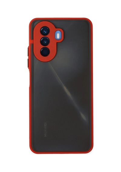 Huawei Nova Y70 Kılıf Montreal Silikon Kapak - Kırmızı 0.2M-Çok Renkli