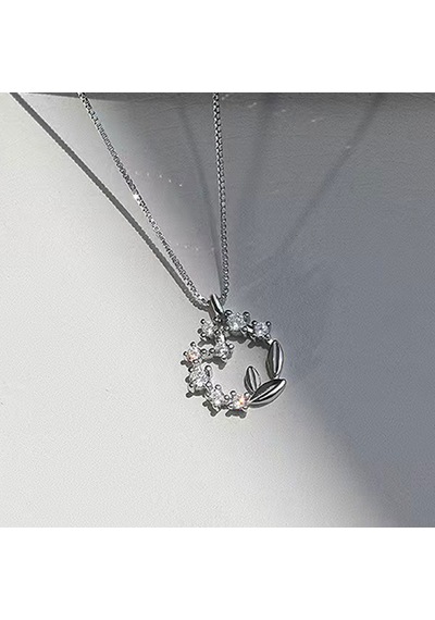 Kristal Çelenk Kolye Kolye El Yapımı Dainty Rhinestone Kolye Sevgililer Günü Kız Arkadaş İçin Doğum Günü Hediyesi Çok Renkli
