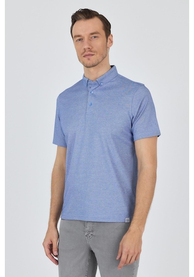 Saks Kısa Kol Düz Suprem Polo Yaka Cepsiz Pamuklu Casual Slim Fit Tişört 1011250160 602 Saks