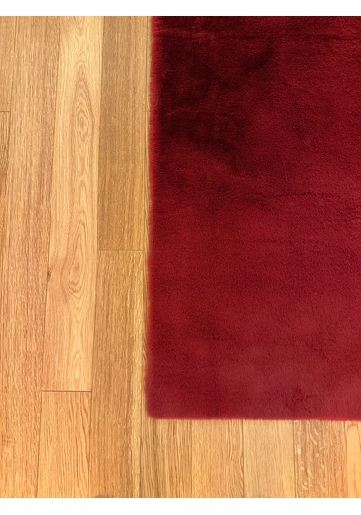 Ultra Soft Bordo Yumuşak Dokulu Peluş Halı Dikdörtgen