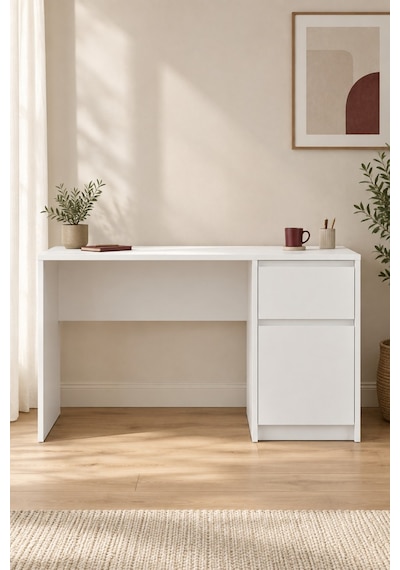 Home Noma Çalışma Masası 120x76x60 Cm Beyaz Modern Tasarım Beyaz - 914411696 Beyaz Home Noma Çalışma Masası 120x76x60 Cm Beyaz Modern Tasarım Beyaz - 914411696 Beyaz