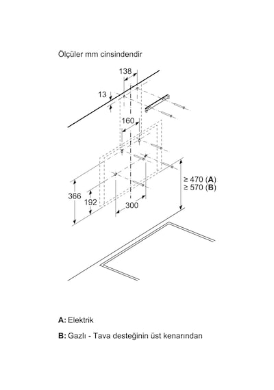 Siemens LC67KPJ20T 60 CM Duvar Tipi Davlumbaz