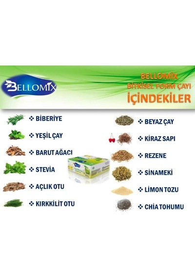 Bellomix Karışık Bitki Süzen Poşet Çay 60 x 2 G