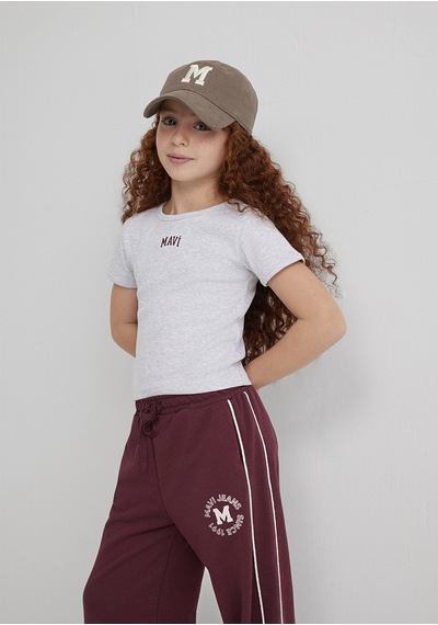 Mavi - Mavi Logo Baskılı Gri Tişört 7610350-88467