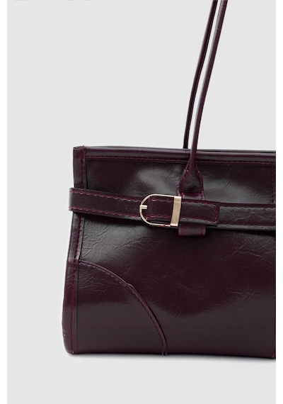 Shule Bags Enyola Vintage Baget Çanta Mürdüm