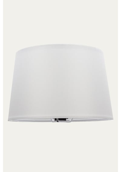 Beyaz Abajur Başlık Kumaş Çap 35 Cm Konik A876 Beyaz