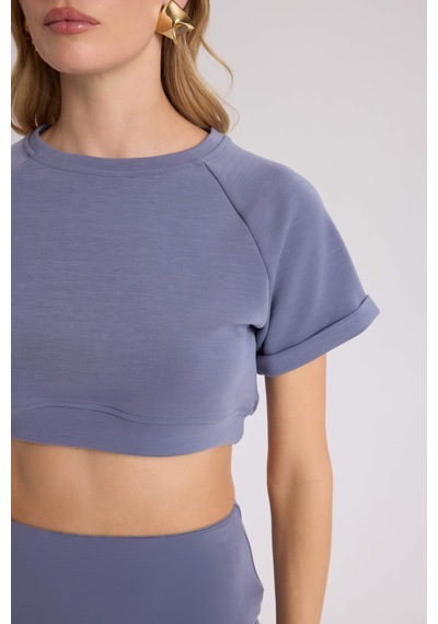 Mai Collection Mai Studios Co. Paloma İndigo Crop Etek Takım İndigo