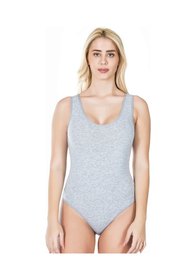 Moon Wear Kalın Askılı Çıtçıtlı Kadın Body 315 Ten