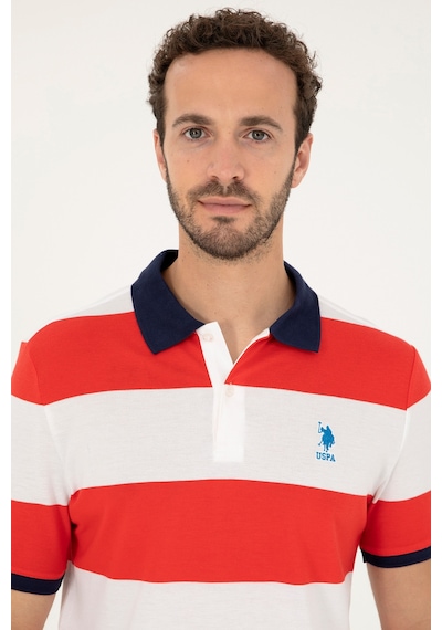 U.S. Polo Assn. Erkek Regular Fit Polo Yaka Kırmızı Tişört 50288503-VR030