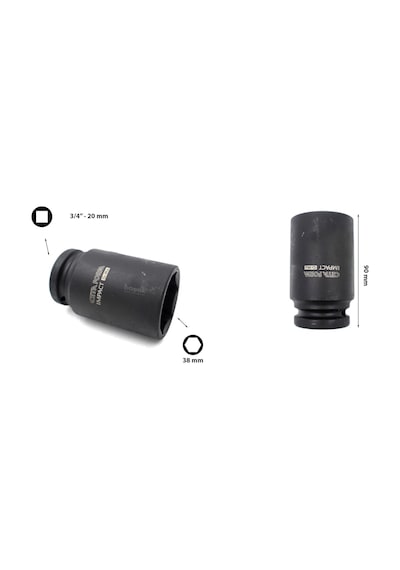 Ceta Form 38 mm Havalı Derin Lokma Anahtar C74-H38