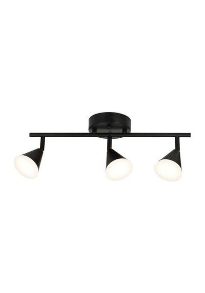 Rsylight Retro Metal Siyah 3 Lü 180 Derece Hareketli Led Spot Avize Beyaz Ampullü-rys90190101009