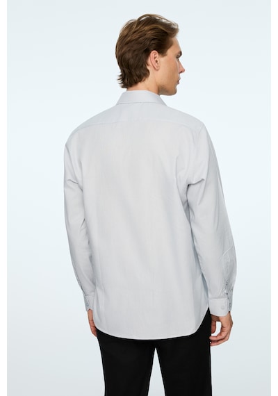 Morven Erkek Gri Basic Regular Fit Sert Yaka Gömlek 26mc004059100 Gri