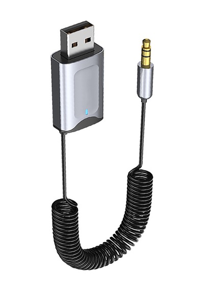 Araba Ses Sistemi İçin Usb - 3,5 Mm Jack İle Bluetooth Adaptörü, Sbc/aac Kod Çözme, Dayanıklı Aux Alıcısı Destekler