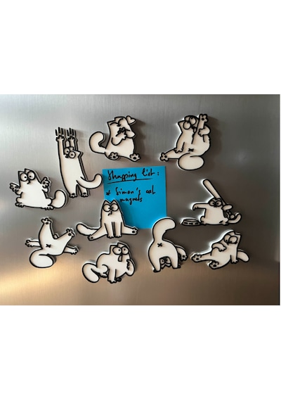 Şirin Kedi Magnet Seti/mıknatıslı 10 Lu Set Adet Sayısı:-1