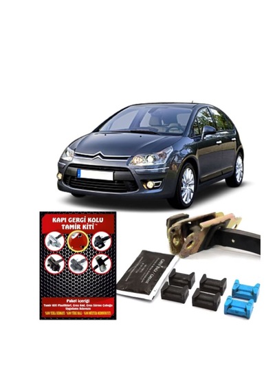 Citroen C4 Hb Kapi Gergi Kolu (Limitör) Tamir Kiti 2004-2011 546758445 Arka 2 Kapı Set