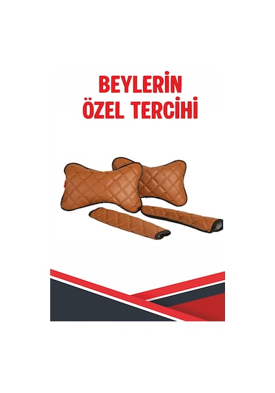 Lada Samara Uyumlu Emniyet Kemer Pedi Taba Deri Taba Dikişli