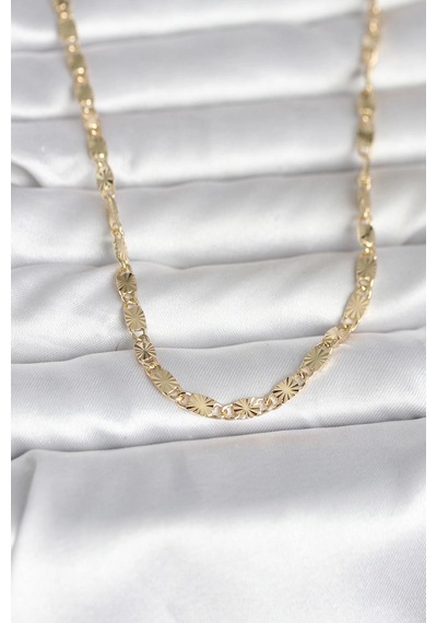 Mey İthalat Cm 14k Gold Renk Lazer Model 45 Cm Kadın Kolye Çok renkli