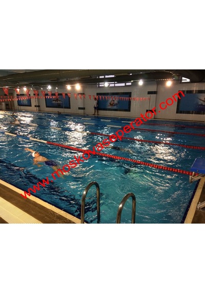 moskova model havuz kulvar seperator 1 mt  18 ayraç 9 top 8m halt