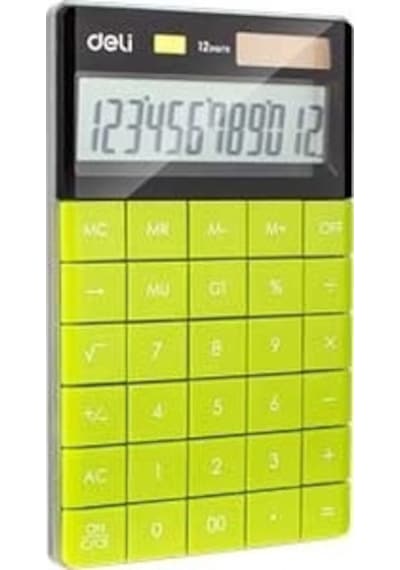 Deli 1589 Hesap Makinesi 12 Hane Yeşil