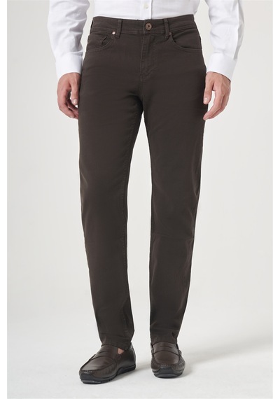 İmza Kahverengi 5 Cep Gabardin Slim Fit Pamuklu Denim Jean Kot Pantolon 1003260317 Koyu Kahverengi İmza Kahverengi 5 Cep Gabardin Slim Fit Pamuklu Denim Jean Kot Pantolon 1003260317 Koyu Kahverengi