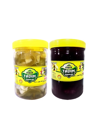 Çubuk Tadım Turşuları Karışık Turşusu 1 KG +  Kırmızı Pancar Turşusu 1 KG
