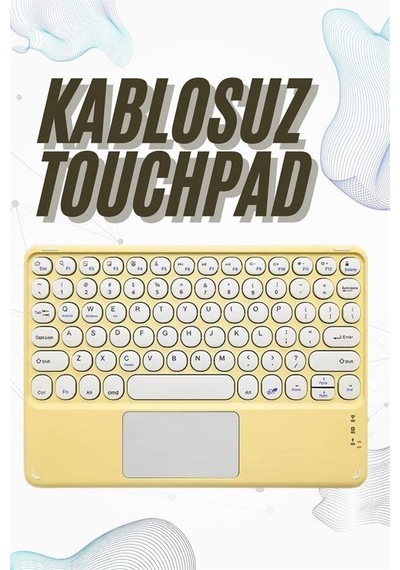 Bluetooth Touchpad Klavye 10.9 İnch Kablosuz Wifi Q Klavye Slim Mh-hs7845-0462