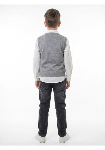 Xo Kids Erkek Çocuk 4lu Alt Üst Takım 6-9 Yaş 13204 Gri