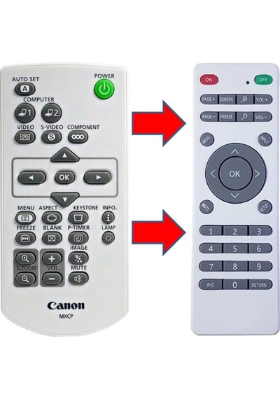 Canon Lv-rc03 Rc04 Rc05 Rc06 Rc07 8227a 7292a 7390m 8235ust Projeksiyon Kumandası Uyumlu