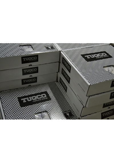 Tuqco Doğaltaş 1" Hexagon Carrara Eskitme Mermer Mozaik