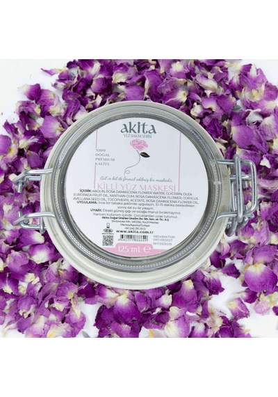 Akita Doğal Killi Yüz Maskesi Gül 125 ML