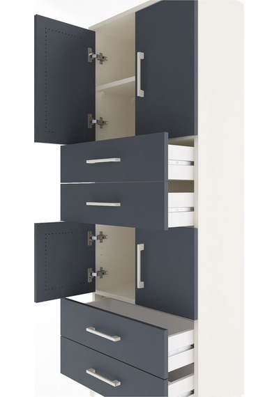 Arges Dolap 3 Raflı 4 Çekmeceli 4 Kapaklı 60x30x163 Aytaşı-an... Aytaşı
