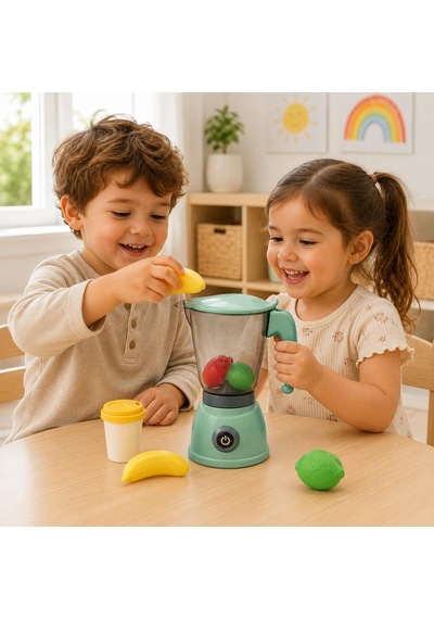 Vardemelektrikli Meyve Sıkacağı Oyuncak Seti, Blender Görünümlü Pilli Mutfak Oyuncağı, Işıklı Ve Hareketli Çocuk Meyve Sıkacağı Seti, Meyve Aksesuarlı Vardemelektrikli Meyve Sıkacağı Oyuncak Seti, Blender Görünümlü Pilli Mutfak Oyuncağı, Işıklı Ve Hareketli Çocuk Meyve Sıkacağı Seti, Meyve Aksesuarlı
