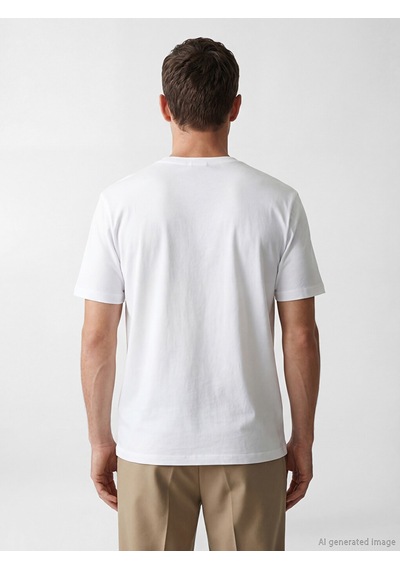Lcwaıkıkı Classic Beyaz Regular Fit Basic Erkek Dry Touch Tişört