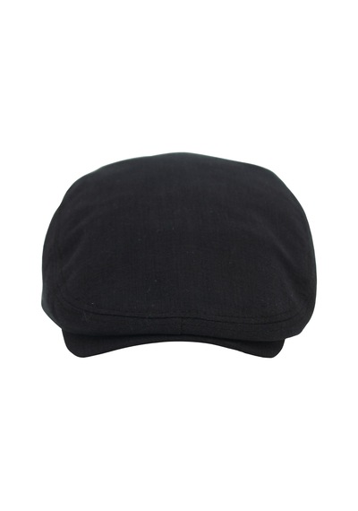 Şapkadan Siyah Kasket Pamuklu London Flat Cap Şapka 45645dr56675