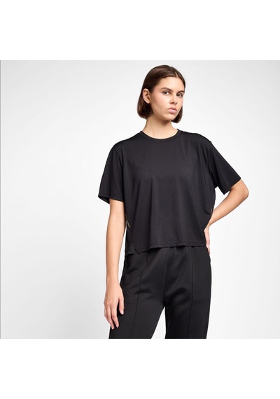 Lescon 25b-2054 Antrenman Kısa Kol Kadın T-shirt Siyah