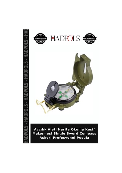 Avcılık Aleti Harita Okuma Keşif Malzemesi Single Sword Compass Askeri Profesyonel Pusula