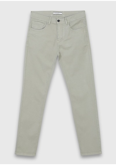 Ramsey Haki Dokuma Slim Fit Casual Pamuk Karışımlı Pantolon