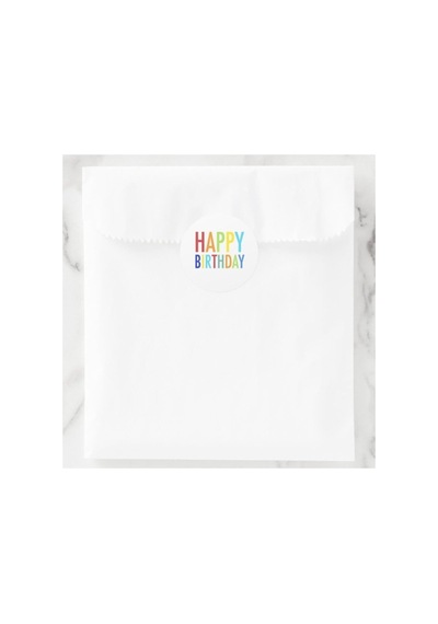40 Adet 5 Cm Happy Birthday Doğum Günün Kutlu Olsun Hediyeler Için Çıkartma Sticker Etiket