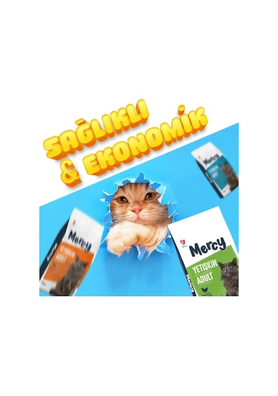 Mercy Tavuklu Yetişkin Kedi Maması 2 x 15 KG