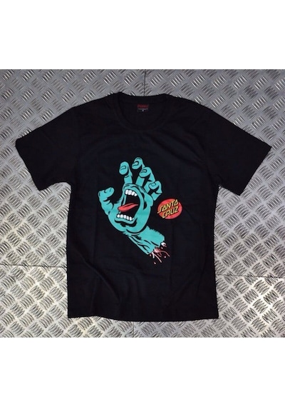 Stoned&Fame Santa Cruz Baskılı T-shirt SIYAH