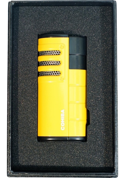 Cohiba 3 Torch Pürmüz Delicili Sarı Puro Çakmağı - Tr9590